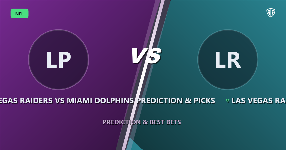 Las Vegas Raiders vs Miami Dolphins Prediction & Picks (Tre Tucker Impact): Odds & Edges