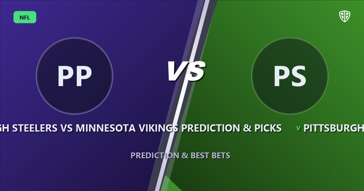 Pittsburgh Steelers vs Minnesota Vikings Prediction & Picks: Odds & Edges