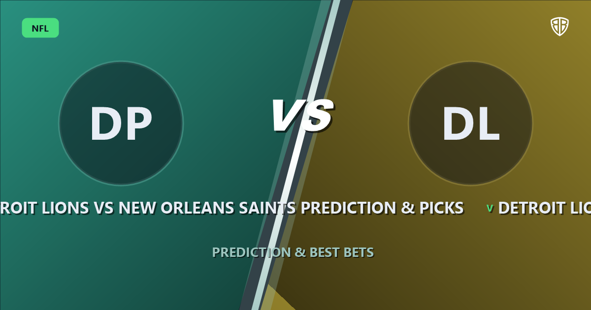 Detroit Lions vs New Orleans Saints Prediction & Picks: Odds & Edges
