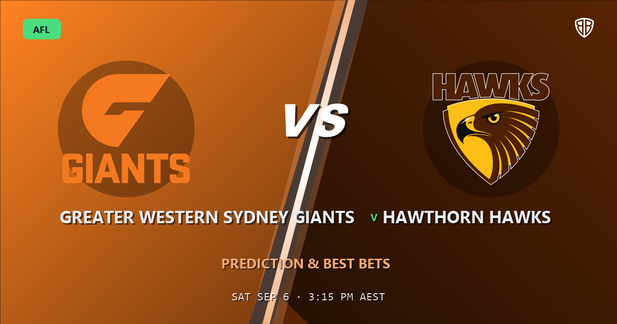 AFL news: Greater Western Sydney Giants vs Hawthorn Hawks Prediction & Picks : Full Match Breakdown & Bets