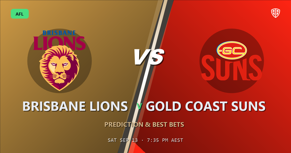 AFL news: Brisbane Lions vs Gold Coast Suns Prediction & Picks : Winning Game Angles