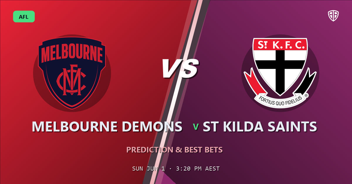 AFL news: Melbourne Demons vs St Kilda Saints Prediction & Picks : Stat-Based Insights