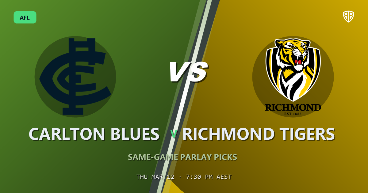 AFL news: Carlton Blues vs Richmond Tigers Prediction & Same Game Multi picks Top SGM: Don