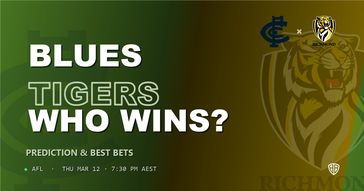 AFL news: Carlton Blues vs Richmond Tigers Prediction & Picks : Stat-Based Insights