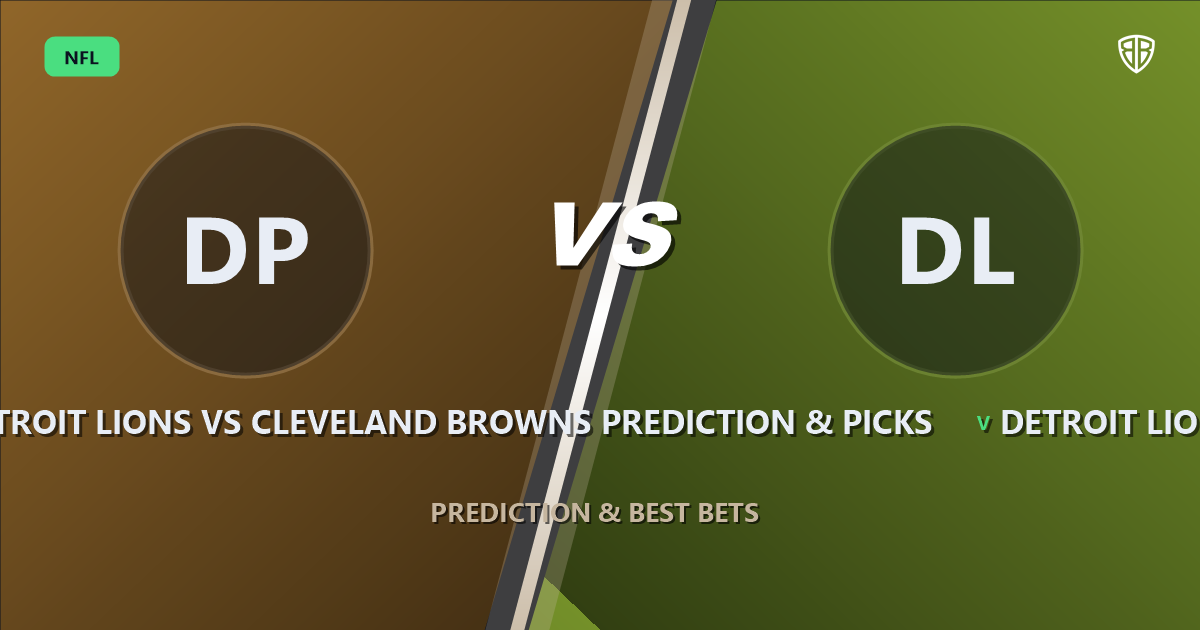 Detroit Lions vs Cleveland Browns Prediction & Picks (David Montgomery Impact): Expert Betting Guide