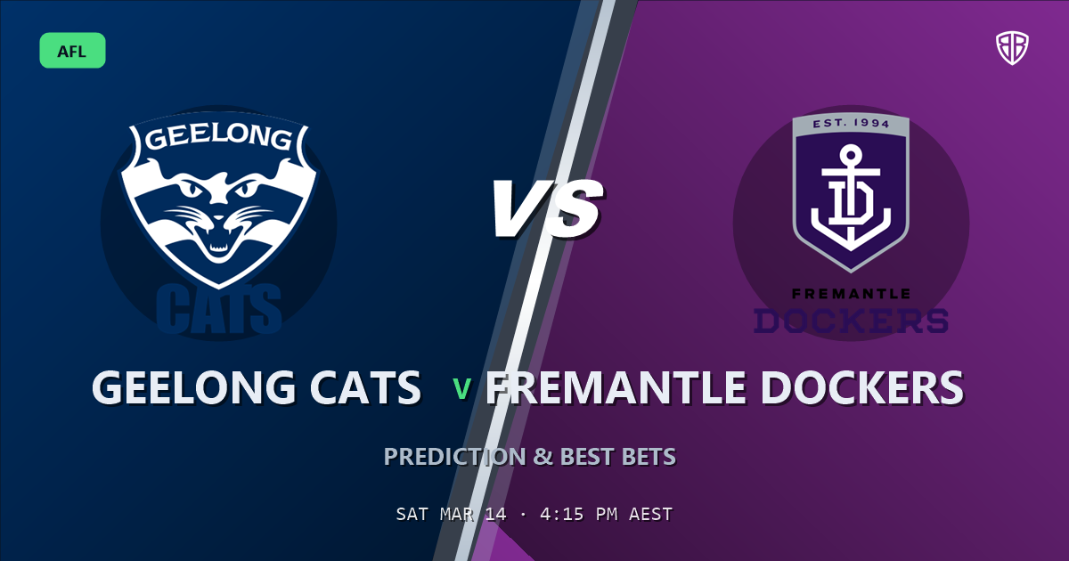 AFL news: Geelong Cats vs Fremantle Dockers Prediction & Picks (Shai Bolton Key Factor): Odds Analysis & Top Props