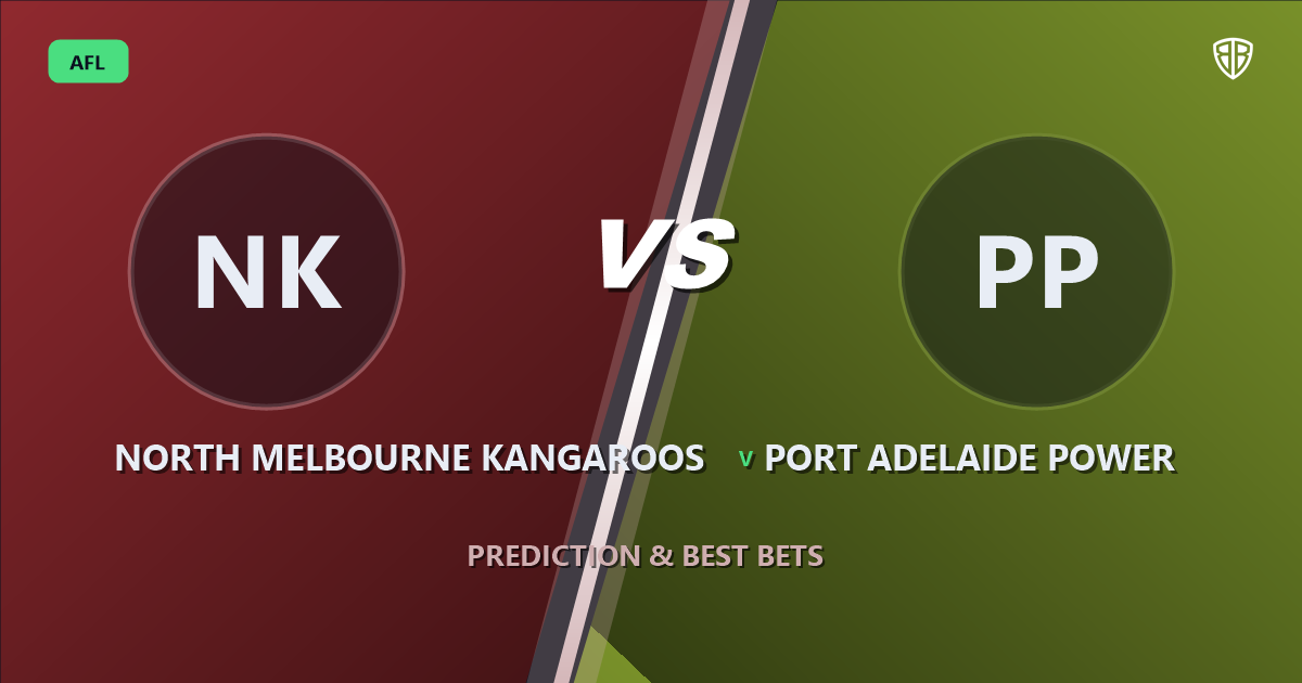 AFL news: North Melbourne Kangaroos vs Port Adelaide Power Prediction & Picks : Winning Game Angles