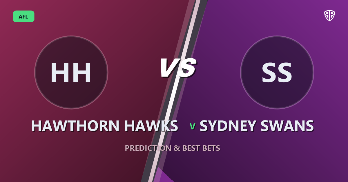 AFL news: Hawthorn Hawks vs Sydney Swans Prediction & Picks : Odds Analysis & Top Props