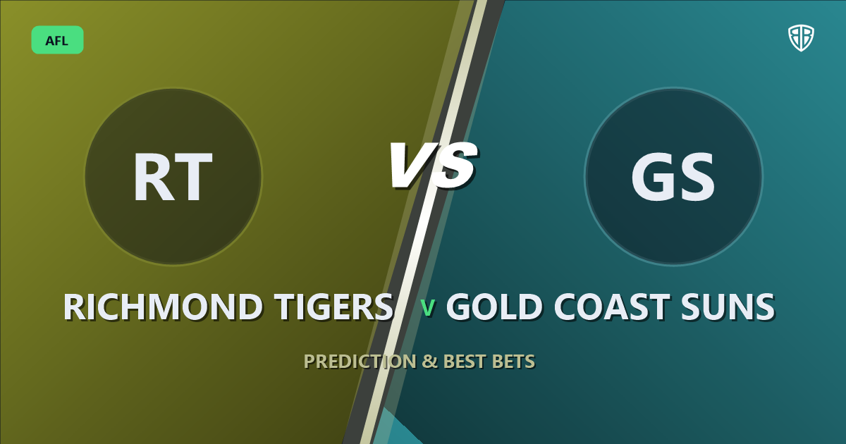 AFL news: Richmond Tigers vs Gold Coast Suns Prediction & Picks (Tyler Sonsie Key Factor): Stat-Based Insights