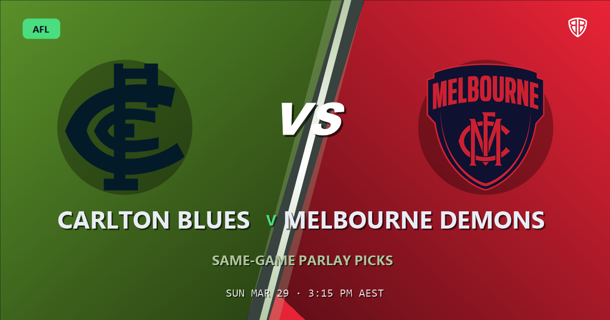 AFL news: Carlton Blues vs Melbourne Demons Prediction & Same Game Multi picks Value Multi: Smart Betting Angles