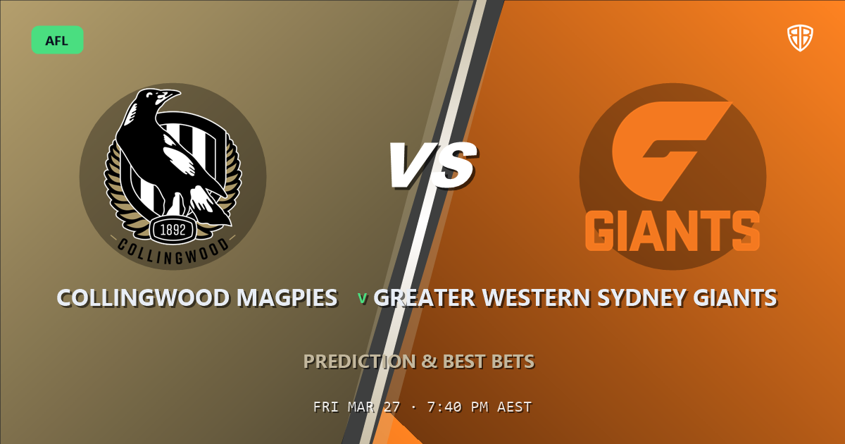 AFL news: Collingwood Magpies vs Greater Western Sydney Giants Prediction & Picks (Xavier O