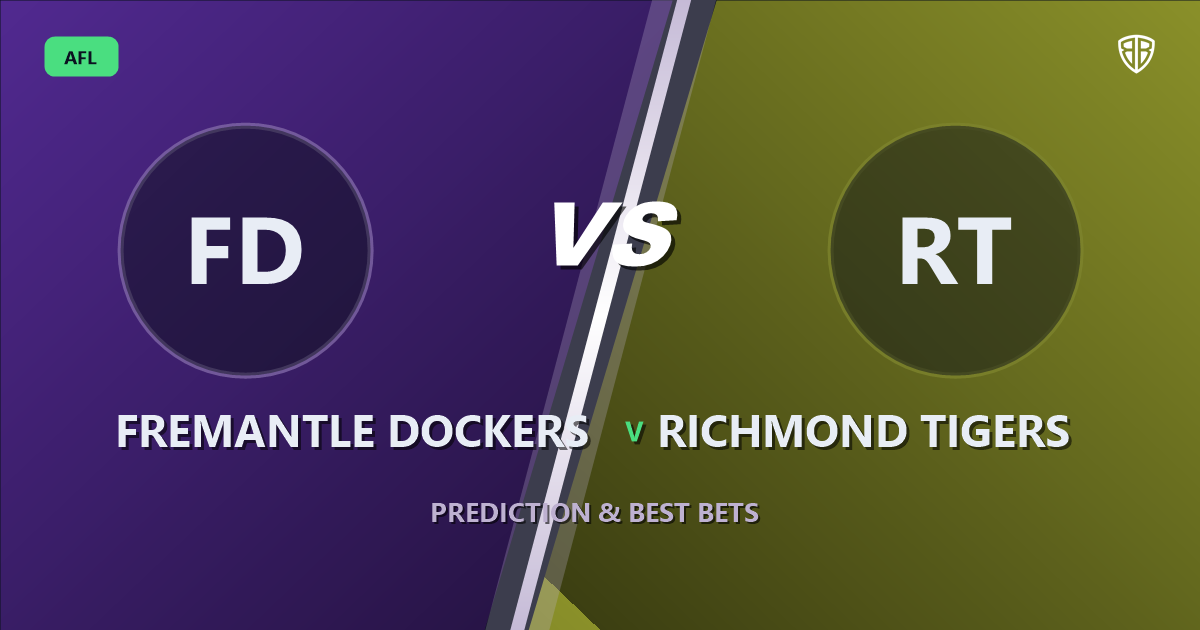AFL news: Fremantle Dockers vs Richmond Tigers Prediction & Picks : Odds Analysis & Top Props