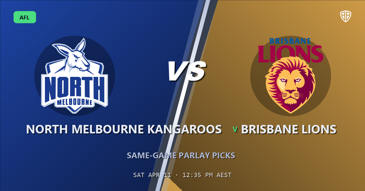 AFL news: North Melbourne Kangaroos vs Brisbane Lions Prediction & Same Game Multi picks Top SGM: Don