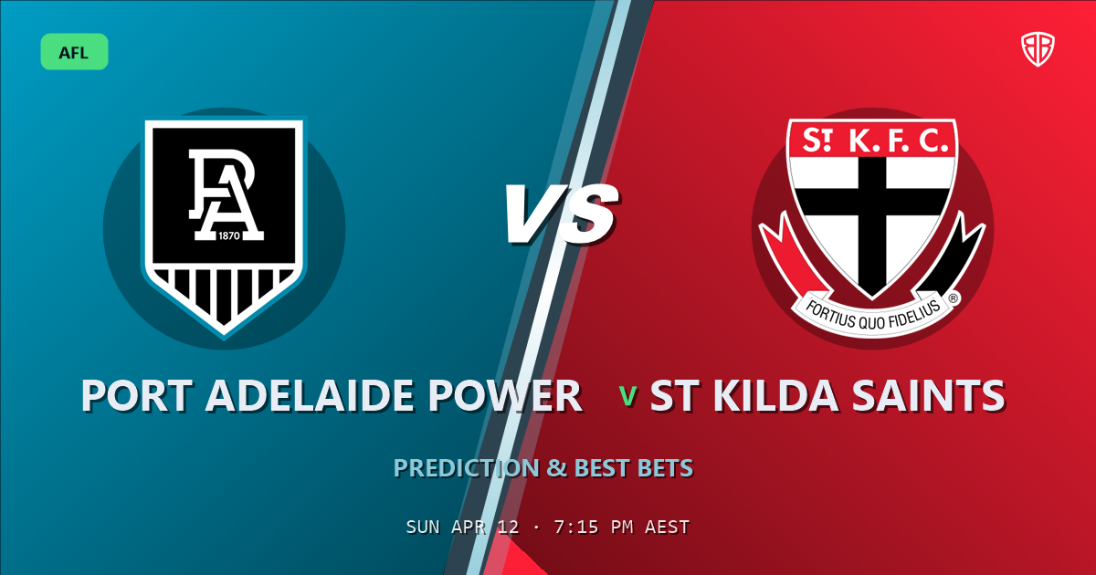AFL news: Port Adelaide Power vs St Kilda Saints Prediction & Picks : Odds Analysis & Top Props
