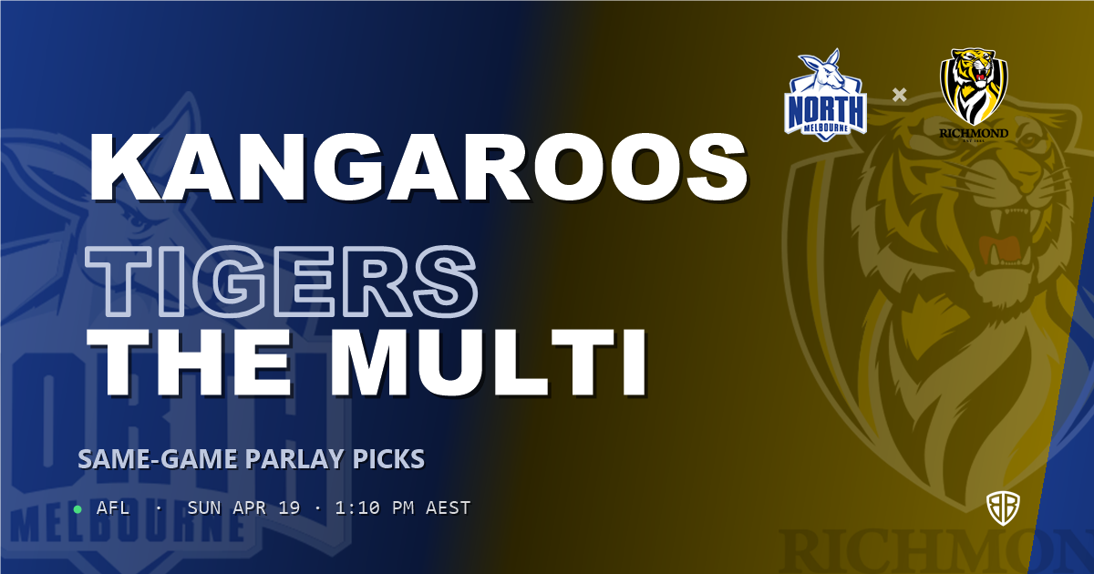 AFL news: North Melbourne Kangaroos vs Richmond Tigers Prediction & Same Game Multi picks Key Insights: High-Value Opportunity