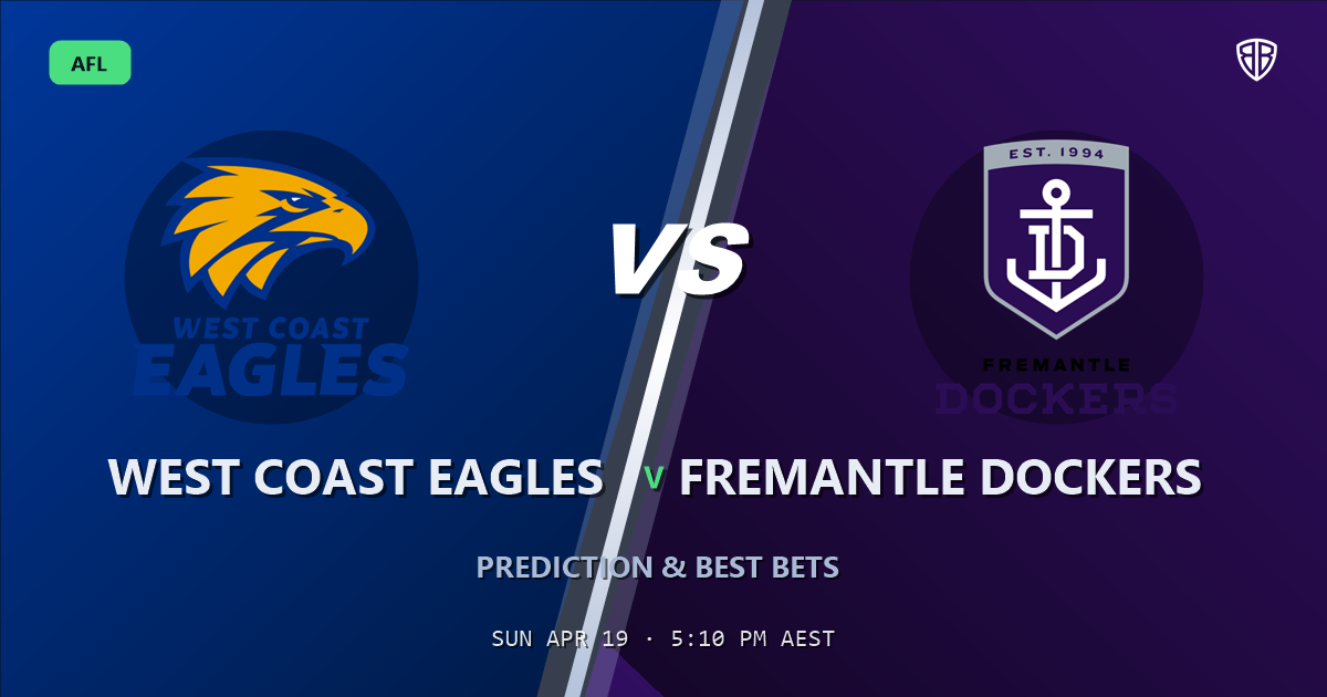 AFL news: West Coast Eagles vs Fremantle Dockers Prediction & Picks : Odds Analysis & Top Props