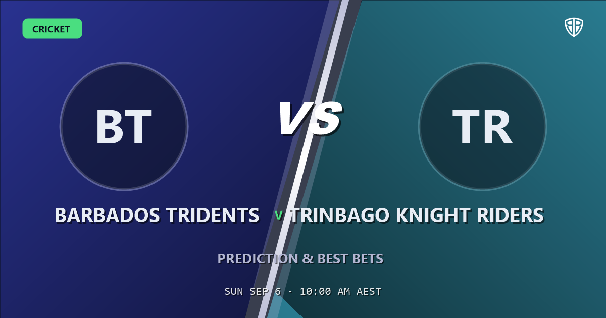 Cricket news: Barbados Tridents vs Trinbago Knight Riders Prediction & Picks: Stat-Based Insights