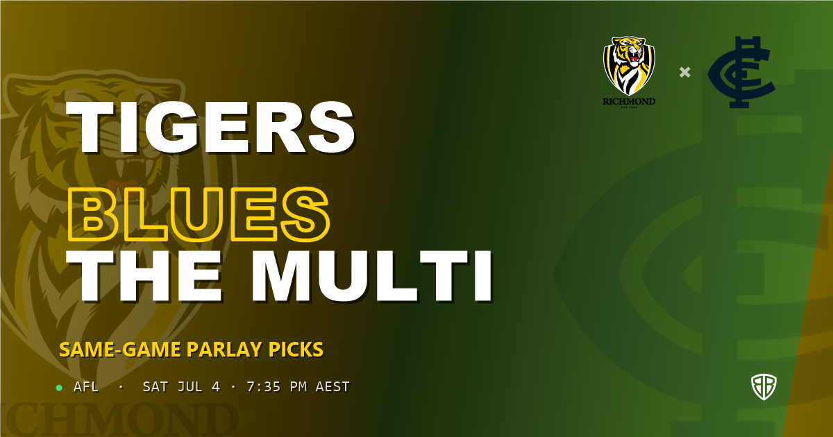 AFL news: Richmond Tigers vs Carlton Blues Prediction & Same Game Multi picks Top SGM: Smart Betting Angles