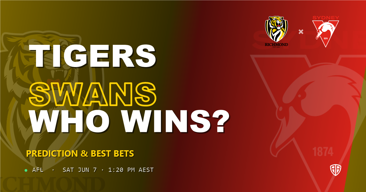 AFL news: Richmond Tigers vs Sydney Swans Prediction & Picks : Odds Analysis & Top Props