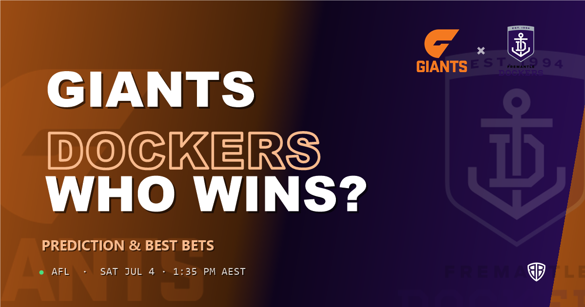AFL news: Greater Western Sydney Giants vs Fremantle Dockers Prediction & Picks : Winning Game Angles