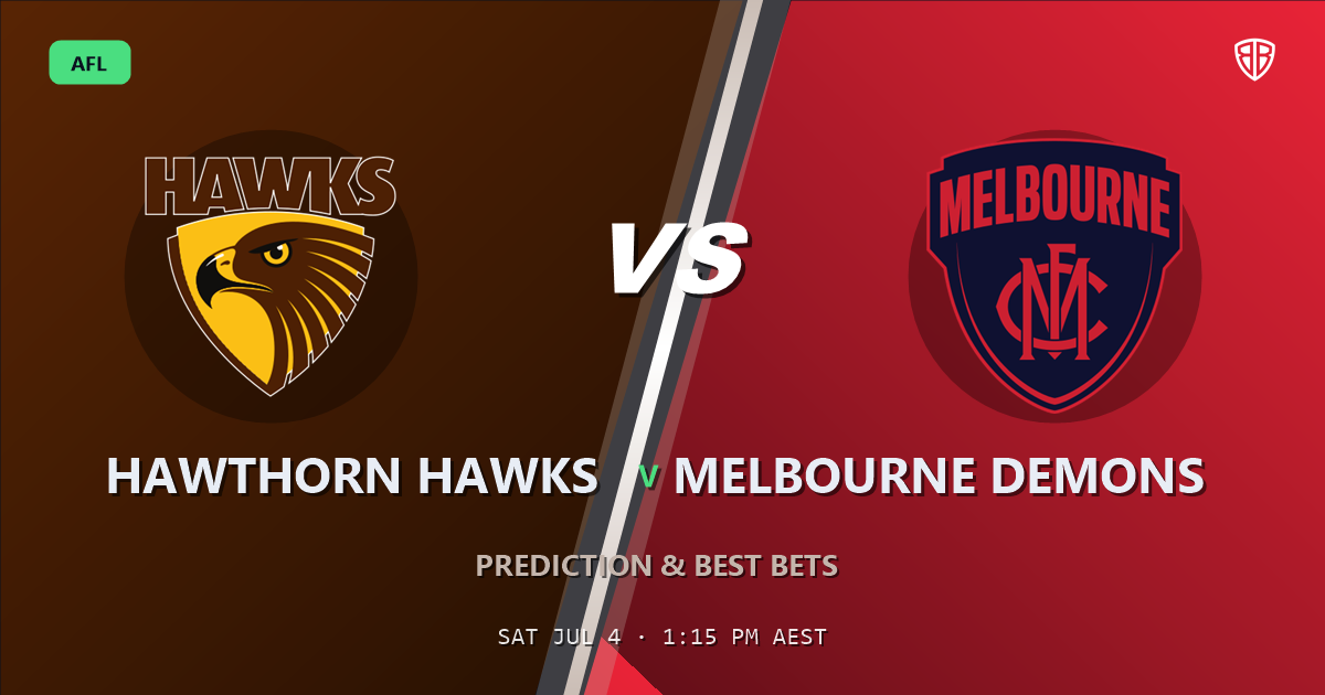 AFL news: Hawthorn Hawks vs Melbourne Demons Prediction & Picks : Winning Game Angles