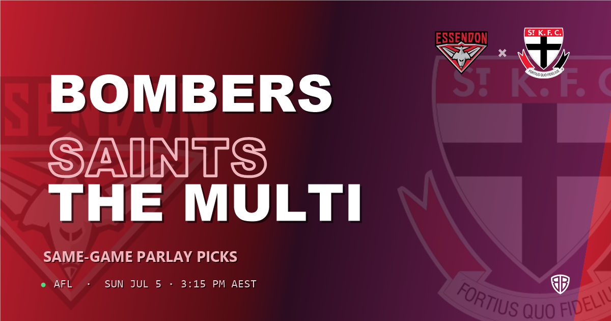 AFL news: Essendon Bombers vs St Kilda Saints Prediction & Same Game Multi picks Value Multi: Analytics Breakdown