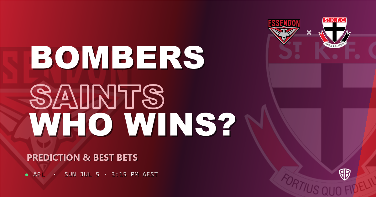 AFL news: Essendon Bombers vs St Kilda Saints Prediction & Picks : Winning Game Angles