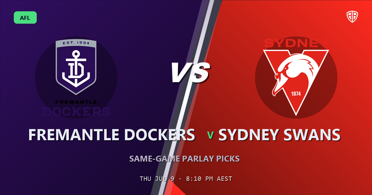 AFL news: Fremantle Dockers vs Sydney Swans Same Game Multi Tips & Prediction