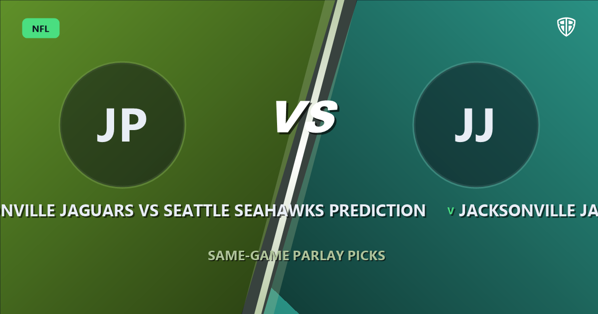 Jacksonville Jaguars vs Seattle Seahawks Prediction & Same Game Parlay Picks: High-Value Angles
