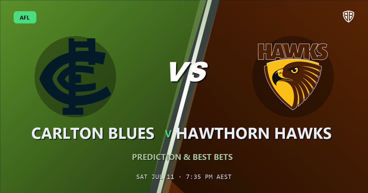 AFL news: Carlton Blues vs Hawthorn Hawks Prediction & Picks : Full Match Breakdown & Bets