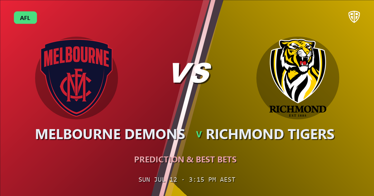 AFL news: Melbourne Demons vs Richmond Tigers Prediction & Picks : Full Match Breakdown & Bets