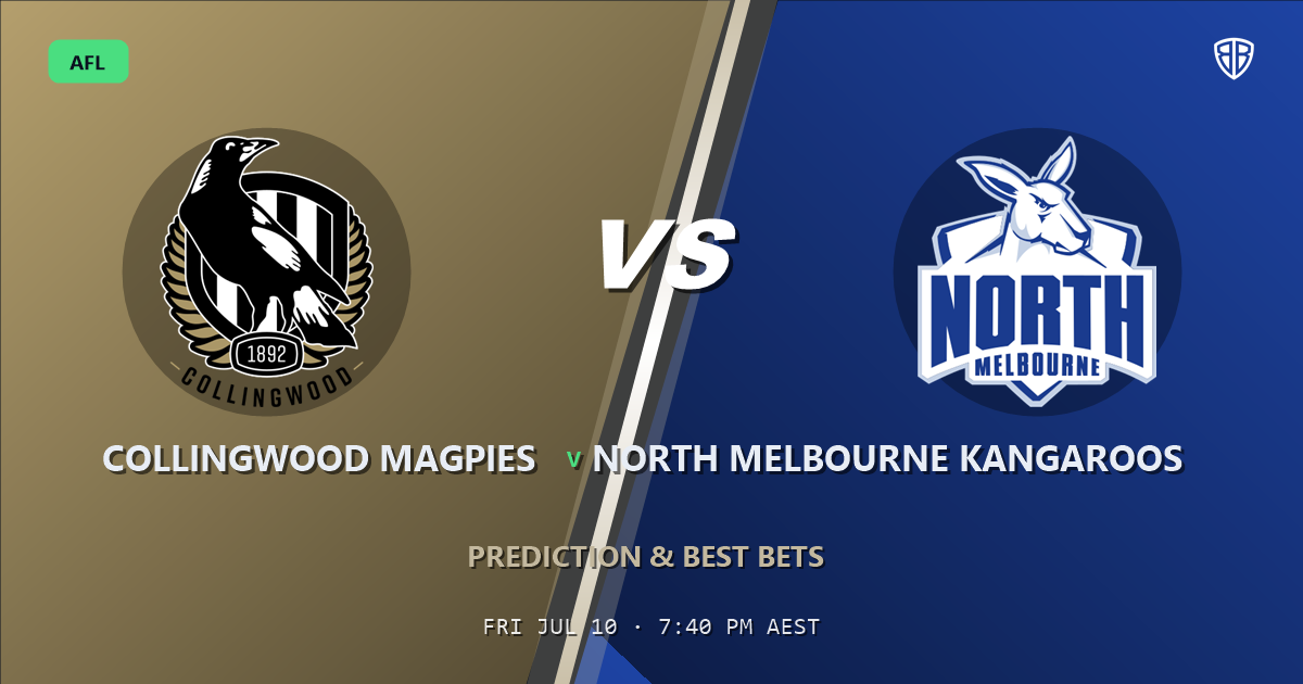 AFL news: Collingwood Magpies vs North Melbourne Kangaroos Prediction & Picks : Expert Footy Betting Guide