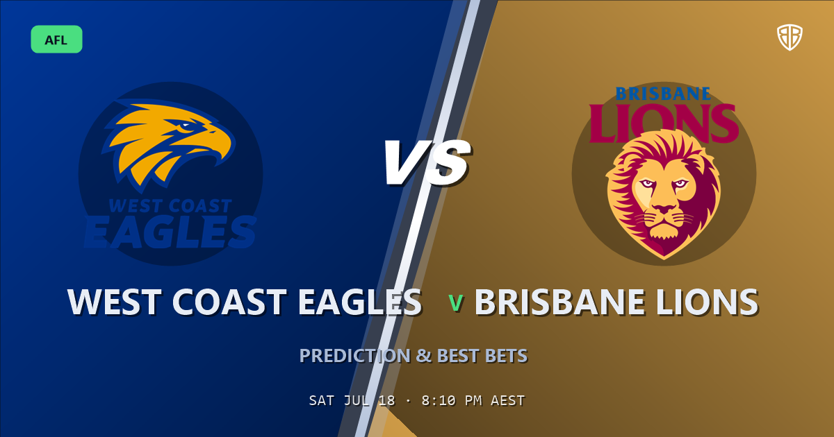 AFL news: West Coast Eagles vs Brisbane Lions Prediction & Picks : Full Match Breakdown & Bets