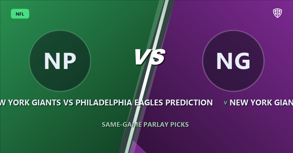 New York Giants vs Philadelphia Eagles Prediction & Same Game Parlay Picks: Best SGP Options