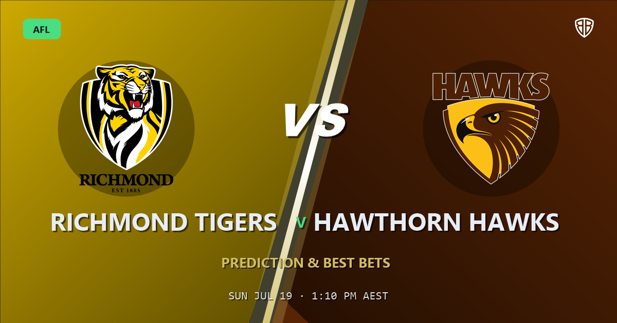 AFL news: Richmond Tigers vs Hawthorn Hawks Prediction & Picks : Odds Analysis & Top Props