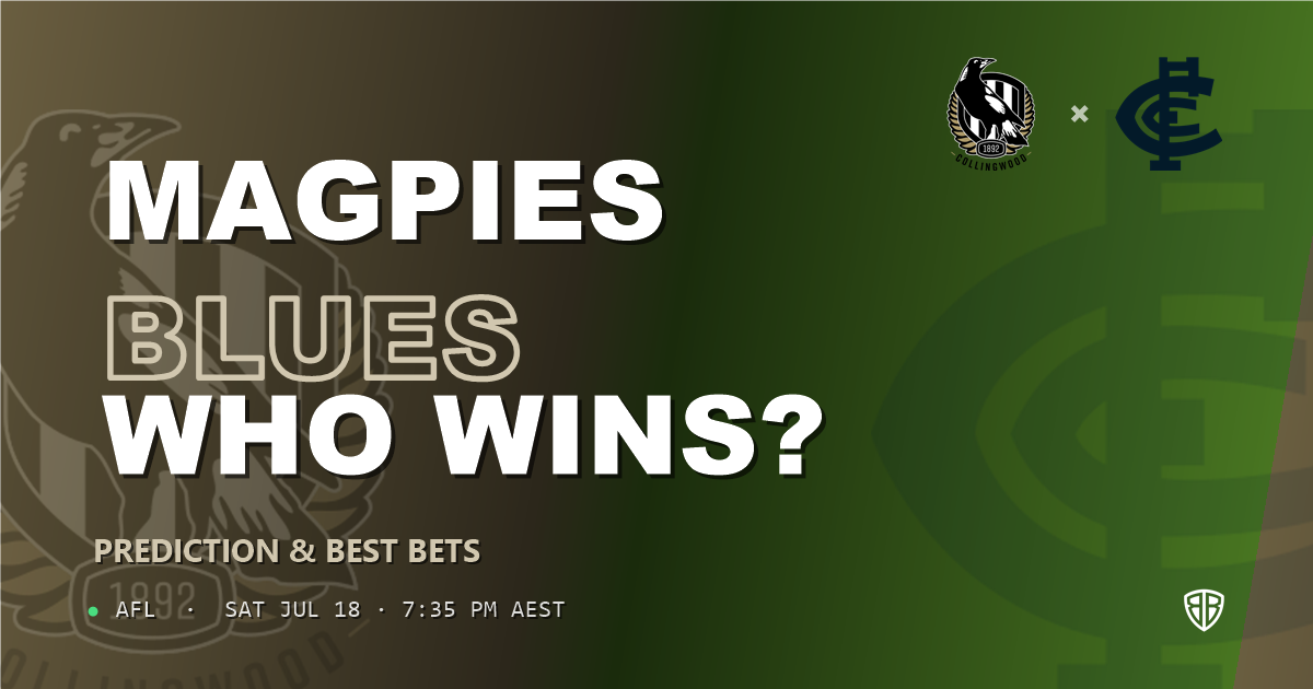 AFL news: Collingwood Magpies vs Carlton Blues Prediction & Picks : Expert Footy Betting Guide