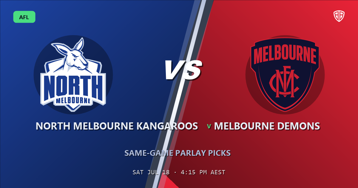 AFL news: North Melbourne Kangaroos vs Melbourne Demons Prediction & Same Game Multi picks Top SGM: Don