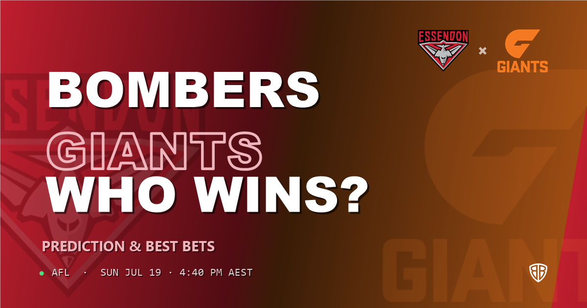 AFL news: Essendon Bombers vs Greater Western Sydney Giants Prediction & Picks : Expert Footy Betting Guide