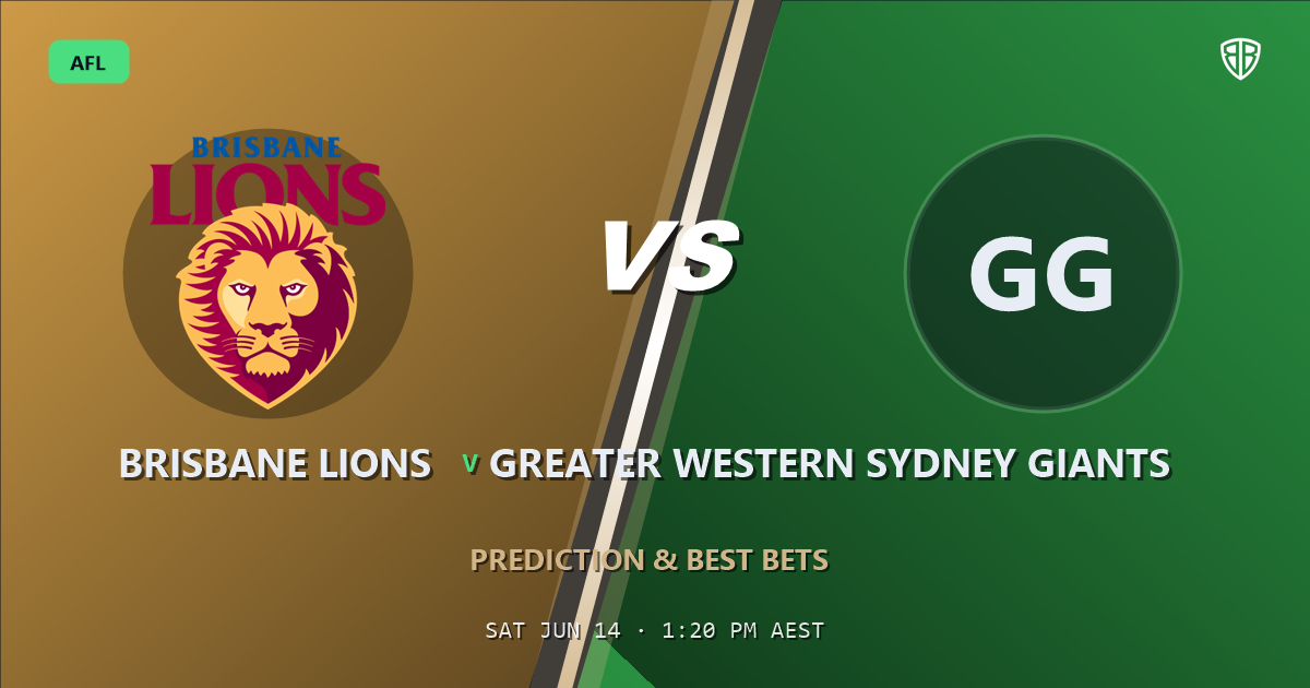AFL news: Brisbane Lions vs Greater Western Sydney Giants Prediction & Picks (NA Key Factor): Stat-Based Insights