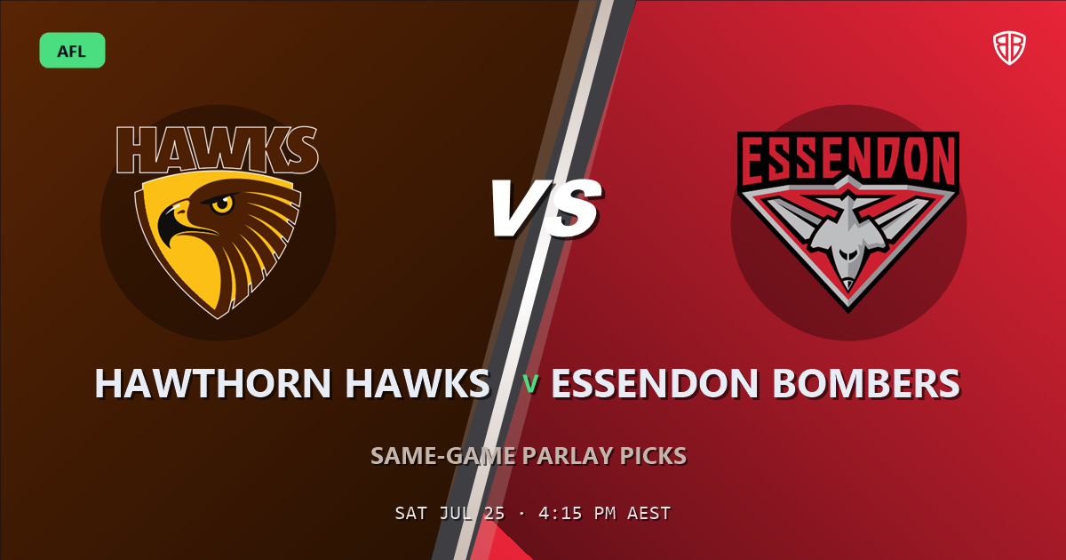 AFL news: Hawthorn Hawks vs Essendon Bombers Prediction & Same Game Multi picks Top SGM: High-Value Opportunity