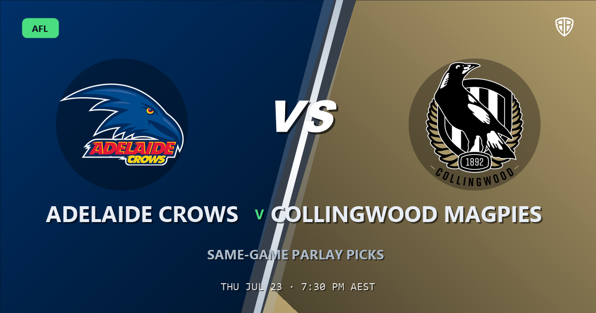 AFL news: Adelaide Crows vs Collingwood Magpies Prediction & Same Game Multi picks Key Insights: Analytics Breakdown