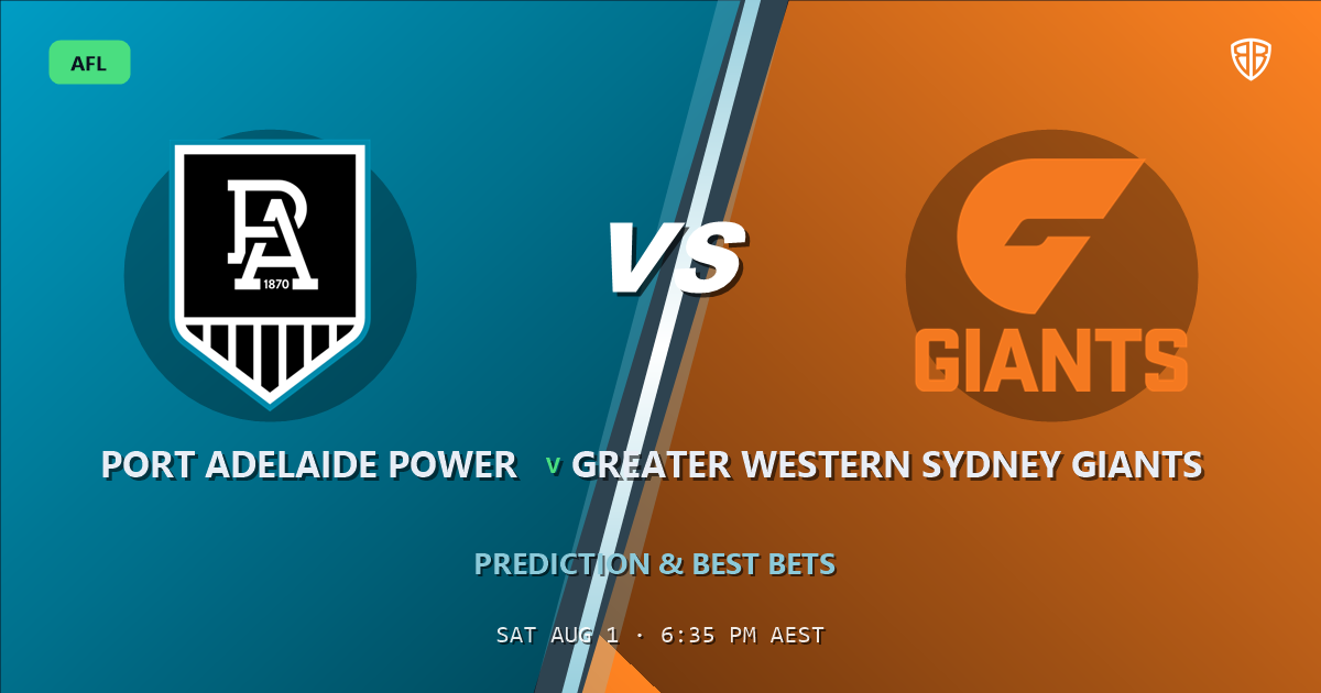 AFL news: Port Adelaide Power vs Greater Western Sydney Giants Prediction & Picks: Stat-Based Insights