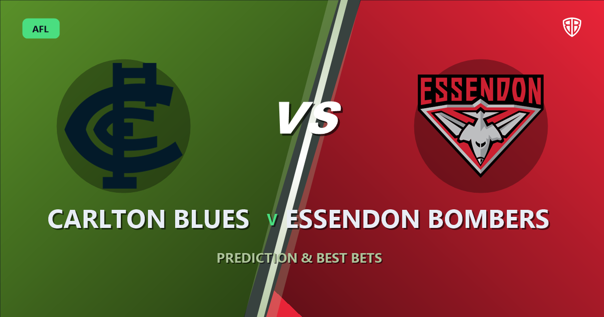 AFL news: Carlton Blues vs Essendon Bombers Prediction & Picks : Odds Analysis & Top Props