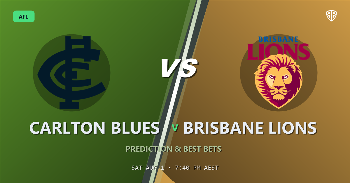 AFL news: Carlton Blues vs Brisbane Lions Prediction & Picks: Stat-Based Insights