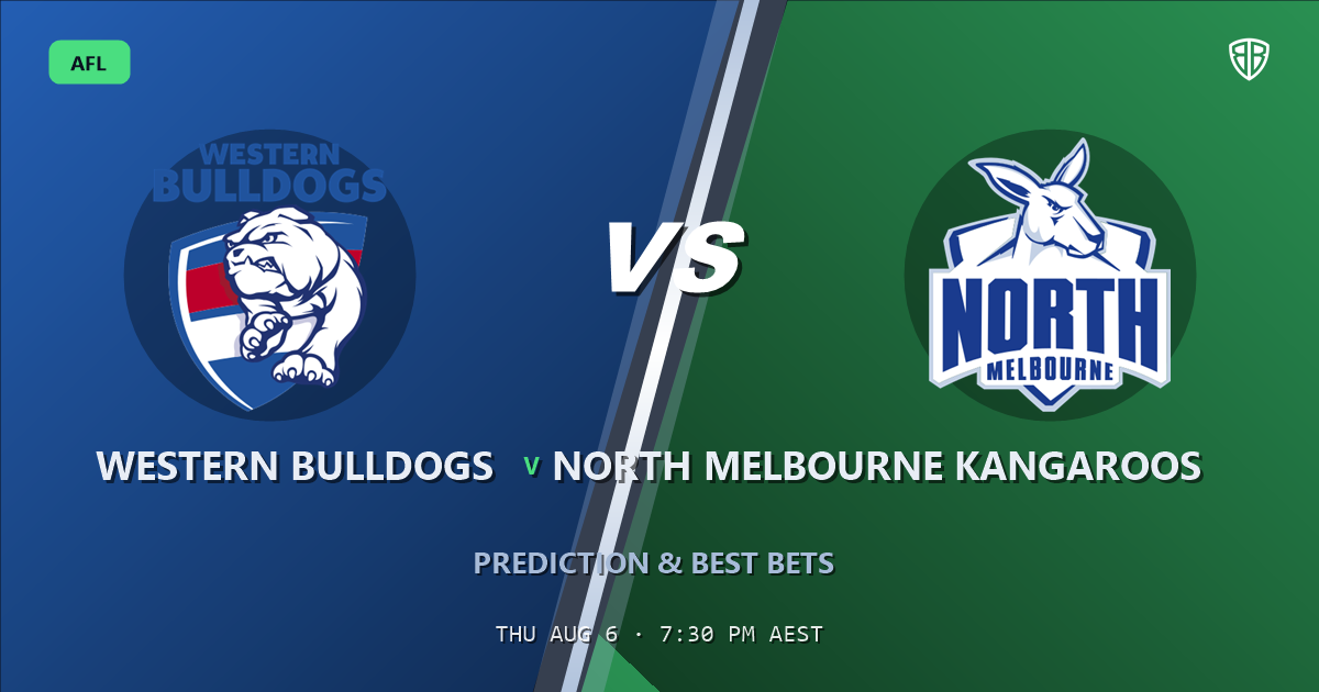 AFL news: Western Bulldogs vs North Melbourne Kangaroos Prediction & Picks: Odds Analysis & Top Props