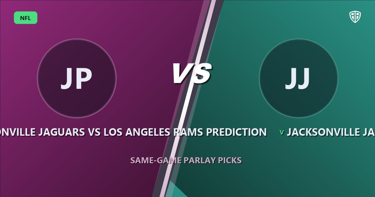 Jacksonville Jaguars vs Los Angeles Rams Prediction & Same Game Parlay Picks: Data-Driven Targets