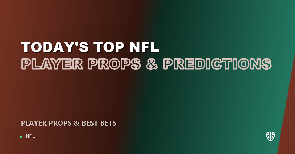 Today's Top NFL Player Props & Predictions, Friday 10/17 (Andrei Iosivas Focus)