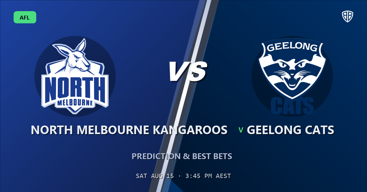 AFL news: North Melbourne Kangaroos vs Geelong Cats Prediction & Picks: Stat-Based Insights