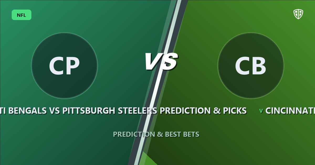 Cincinnati Bengals vs Pittsburgh Steelers Prediction & Picks (Chase Brown Impact): Full Breakdown