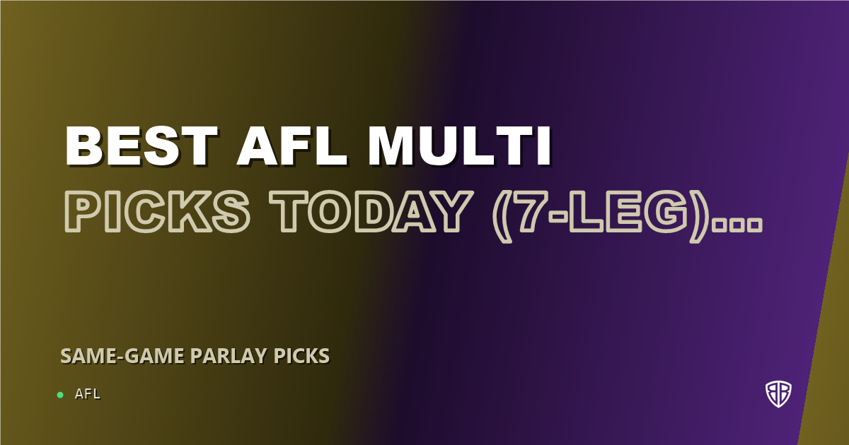 AFL news: Best AFL Multi Picks Today, Saturday 08/08 (7-Leg) Patrick Voss Prop Focus: Maximize Your Winnings